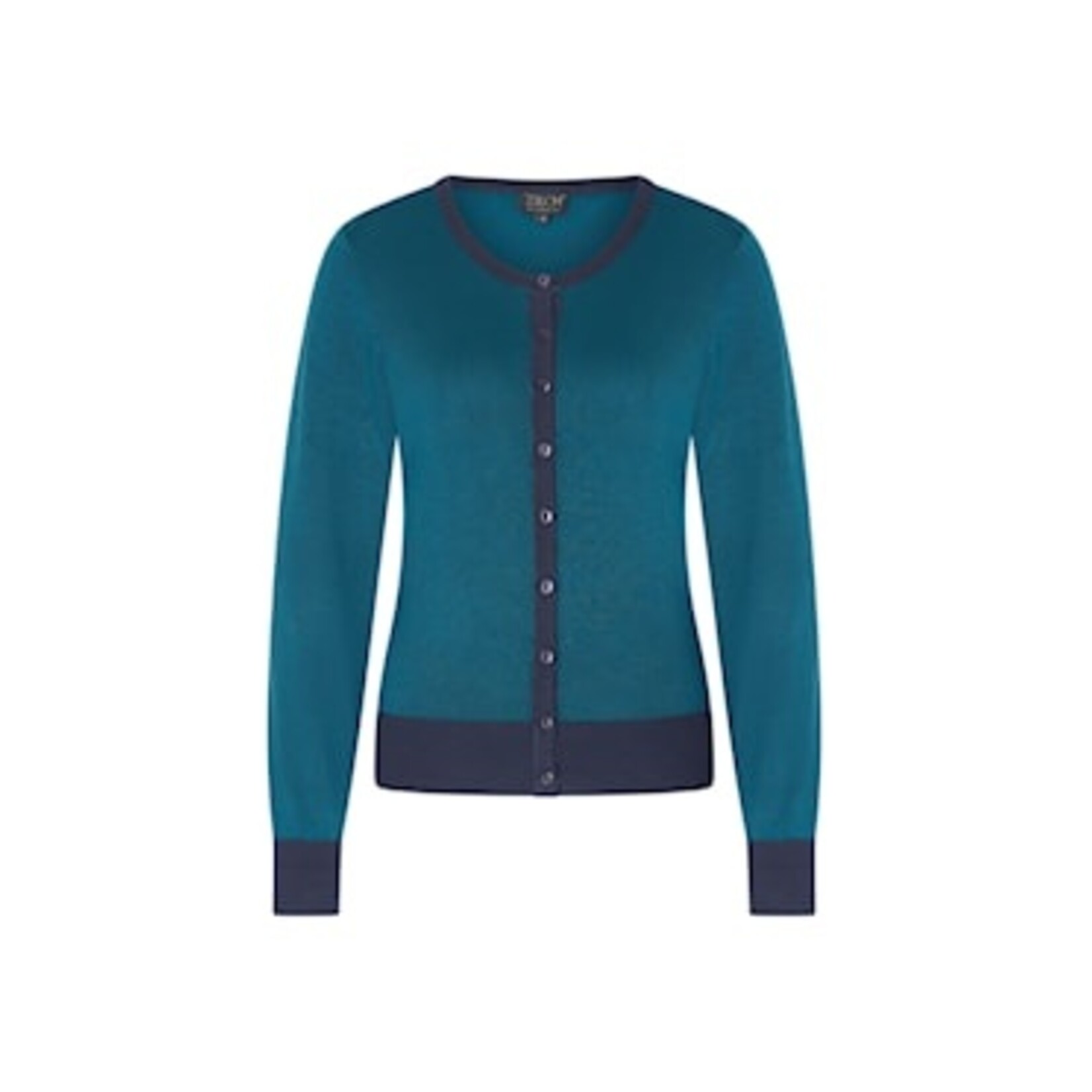 ZILCH Vestje BAS20.002P two-tone petrol/navy.