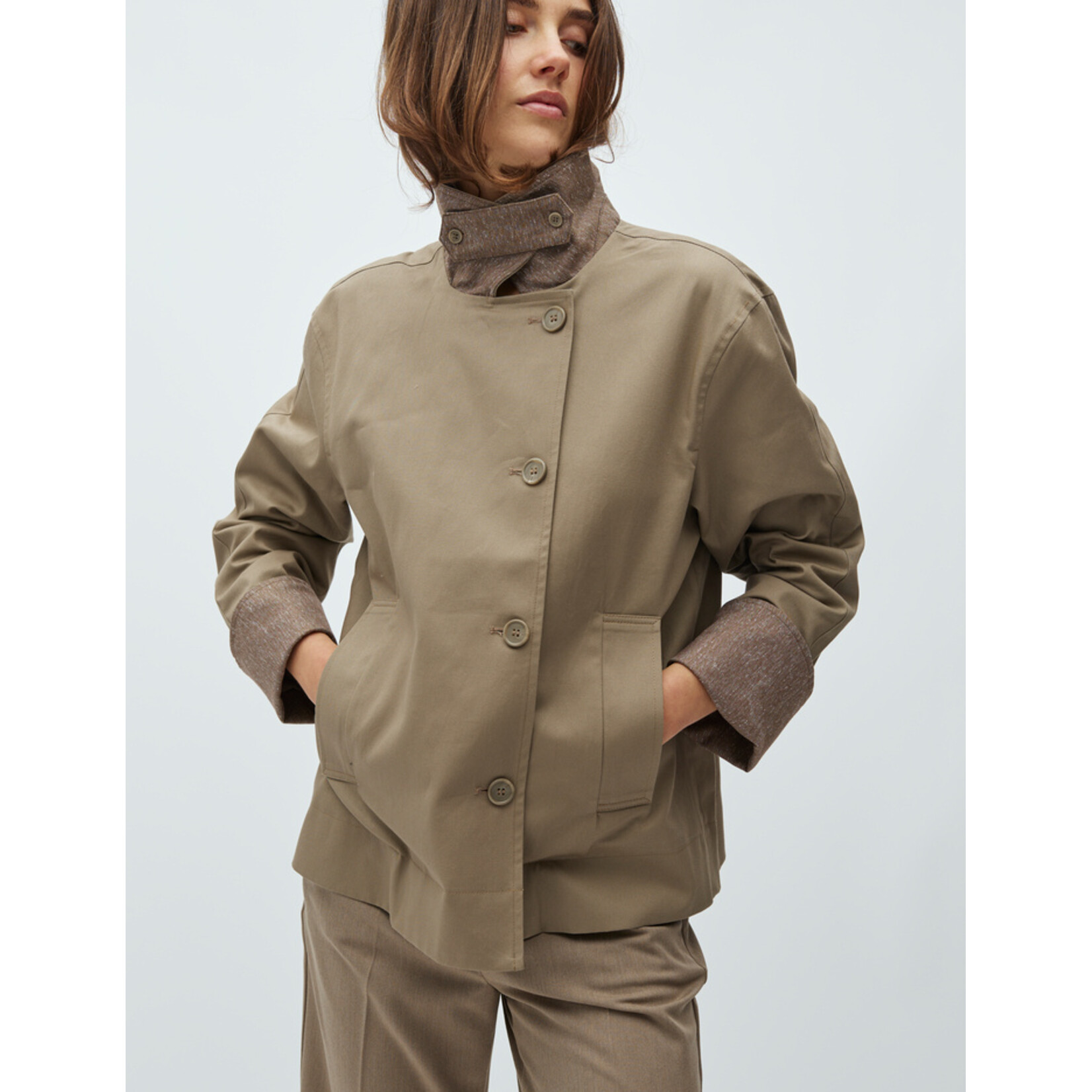 mbyM Bavina-M jacket brindle sand.