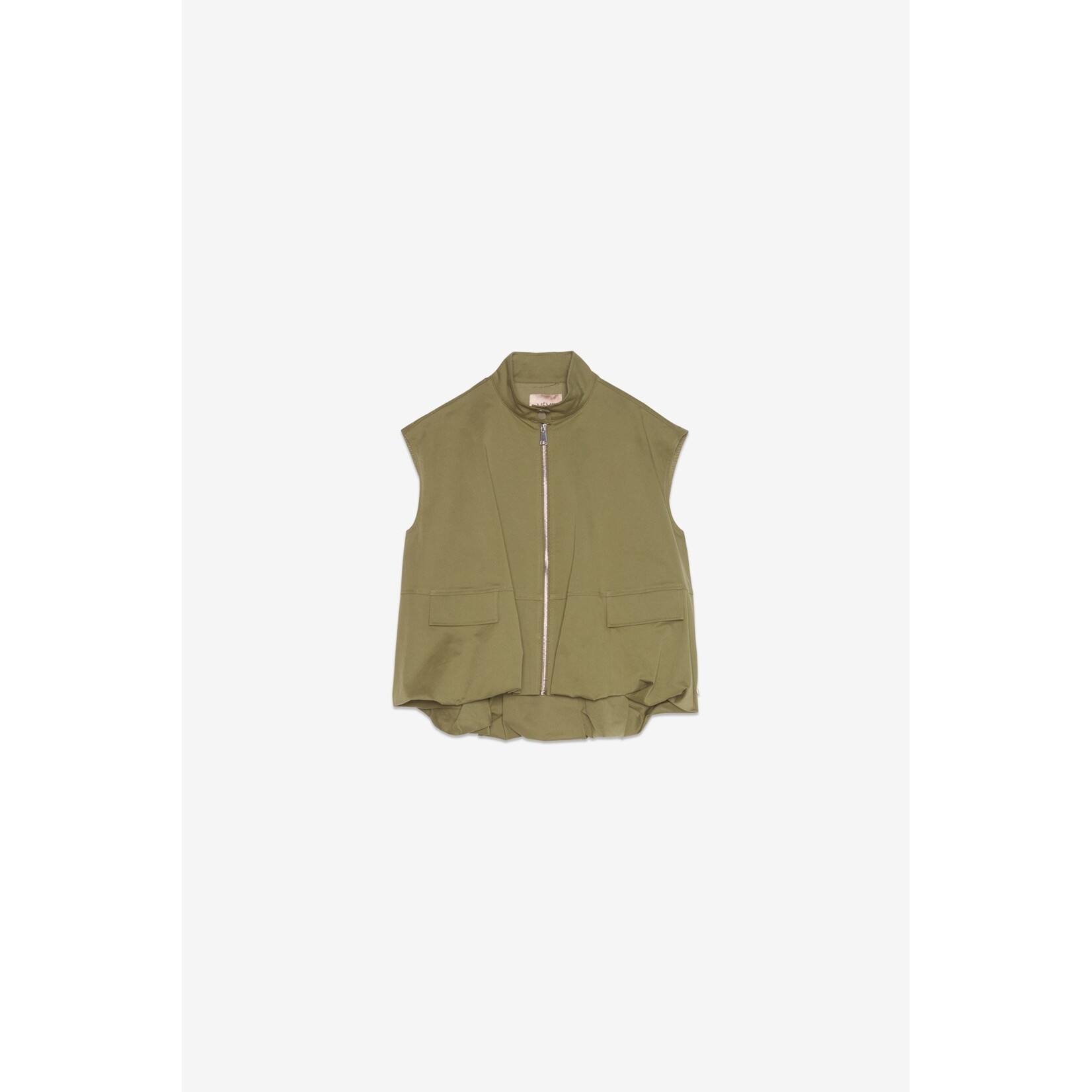 Même Road M6312G, gilet groen 100% katoen.