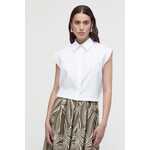 Même Road Mouwloze blouse cabernet