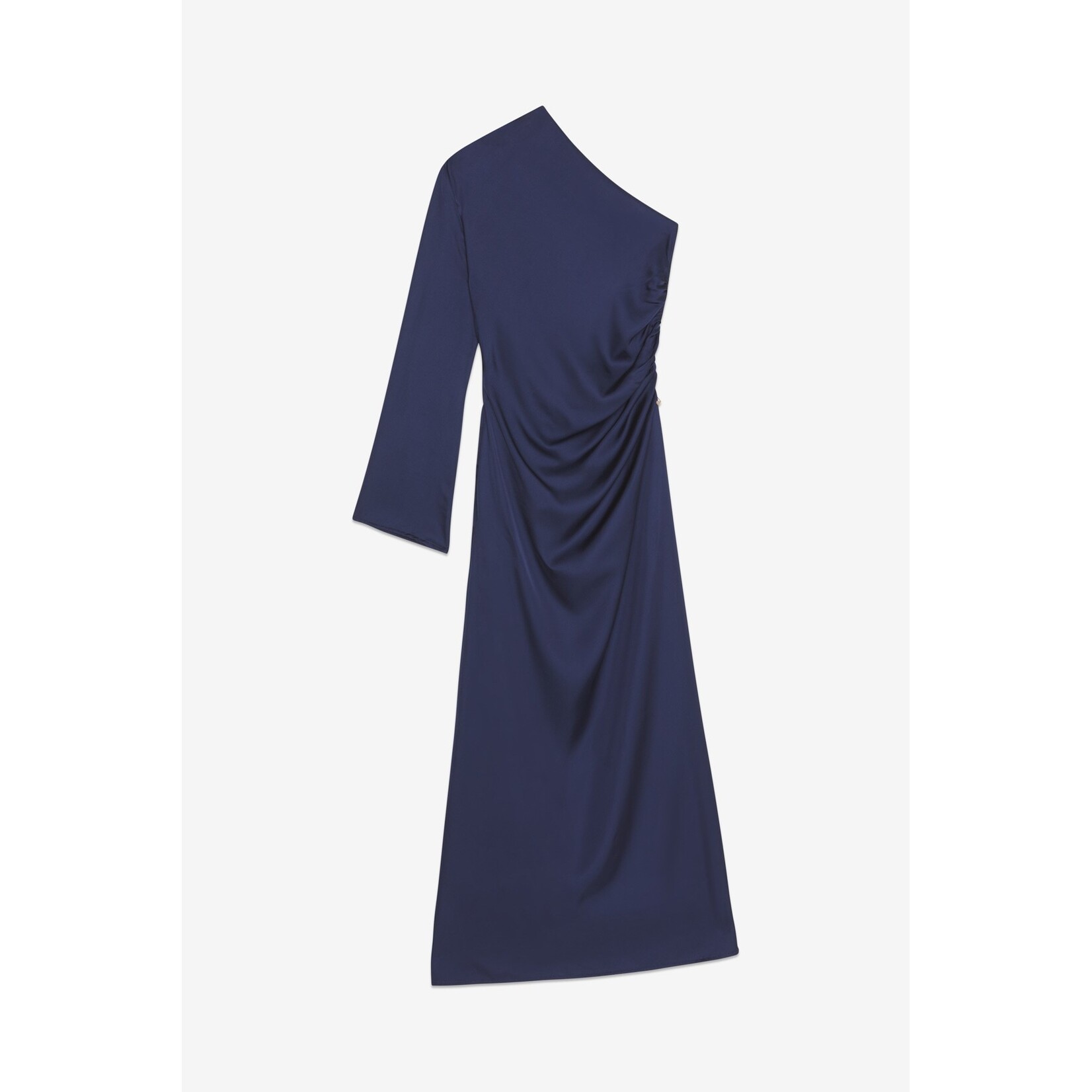 Même Road M2514A avondjurk kleur navy, 100% viscose.