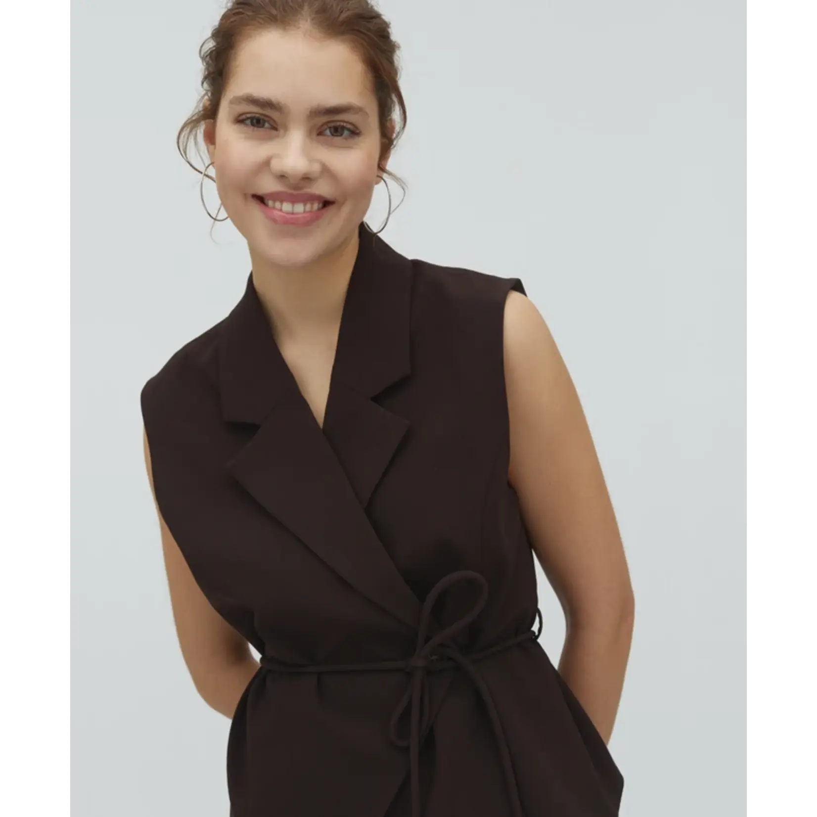 mbyM Gilet Evelora-M, Willah 63% gerecycled poly, 33% visc. en 4% elastan.