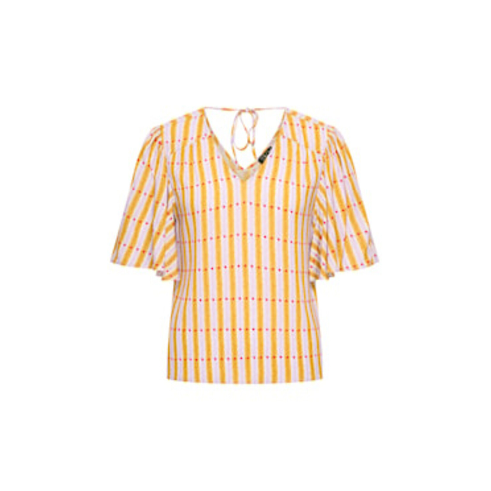 Zilch 61RAC10.210 100% rayon stripes and dots lilac