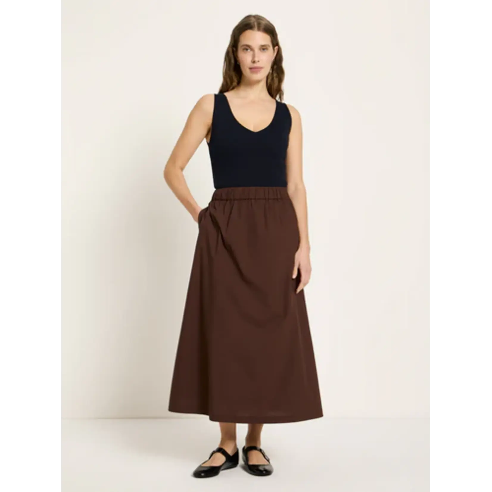 Lanius 14575 rok 100% organic cotton kleur chocolate.