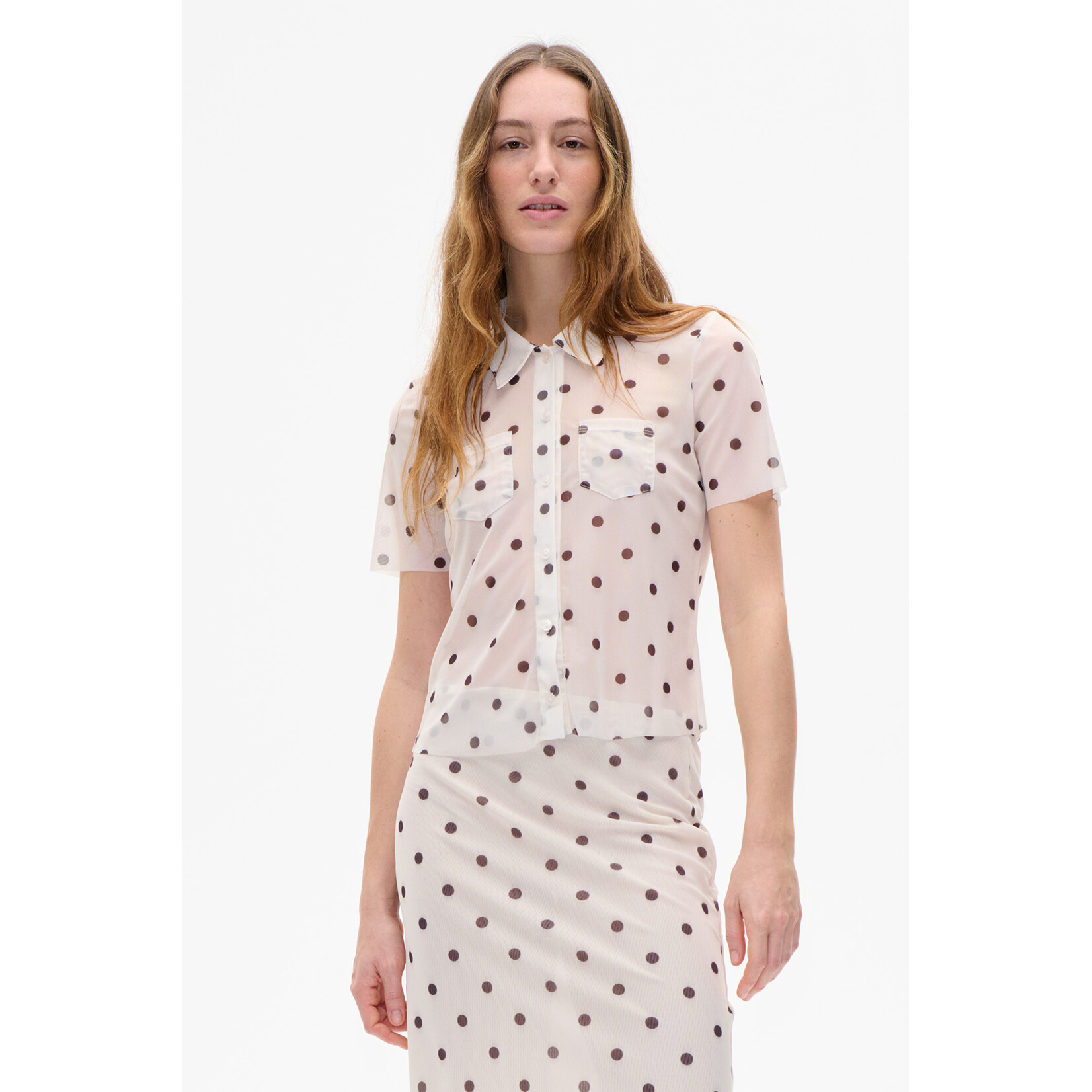 Jonie blouse van gerecycled polyester (6% elastan)