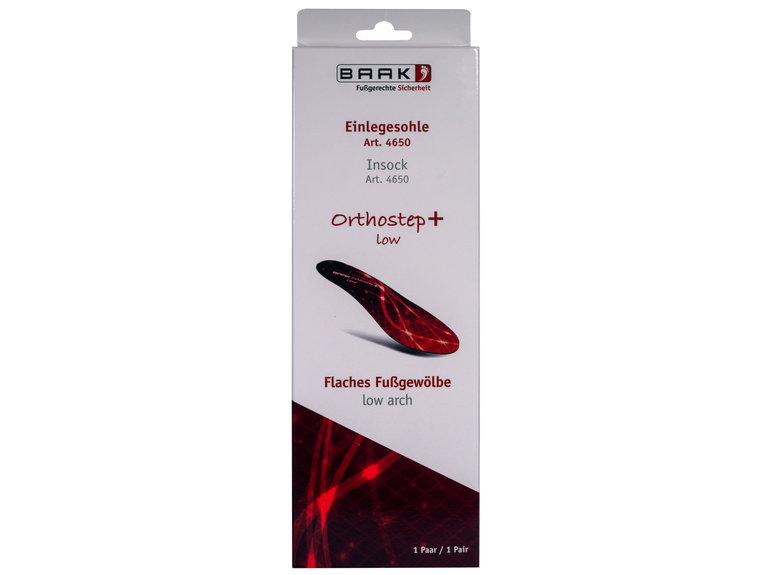 Baak Baak inlegzool Orthostep+ laag rood (38 t/m 48)