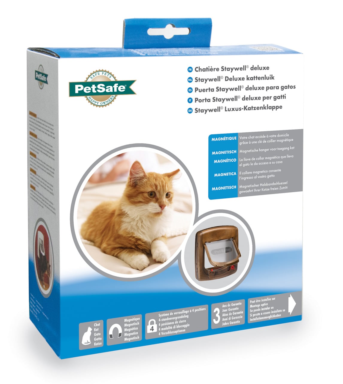 Magnetisch afsluitbaar kattenluik Deluxe, foto 2 van 2