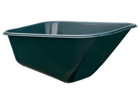 Groene kunststof PE kruiwagenbak 250 L