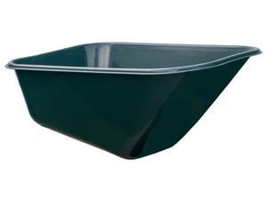 Hummer Groene kunststof PE kruiwagenbak 250 L