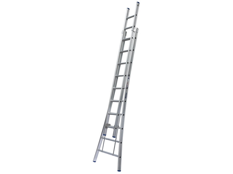 Maxall 2-delige Reformladder met uitgebogen bomen (8 t/m 14  sporten) GEANODISEERD