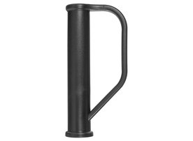 Zwart rond veiligheidshandvat (25 mm) per 2 stuks