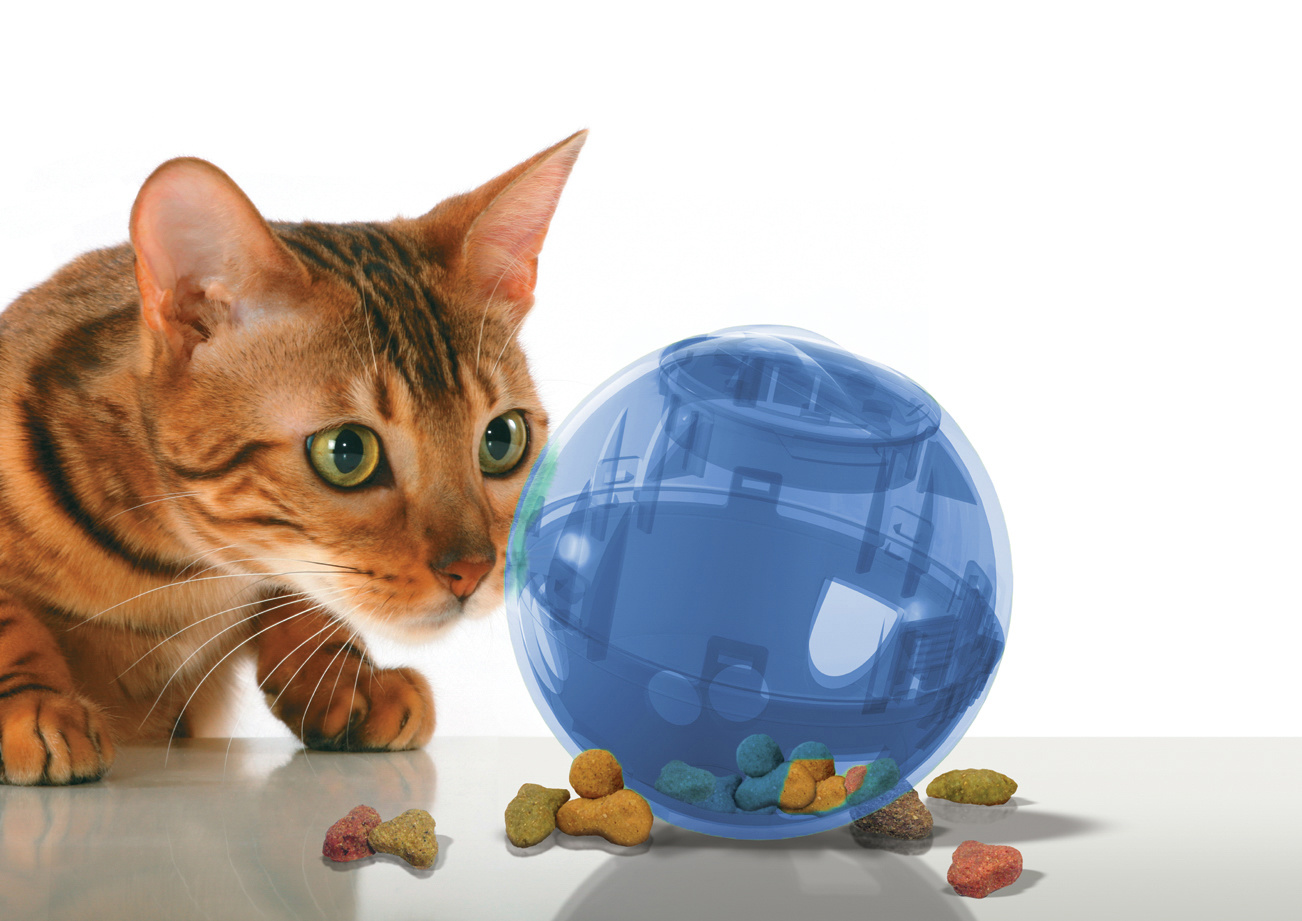 PetSafe Snackbal Slimcat blauw, foto 4 van 4