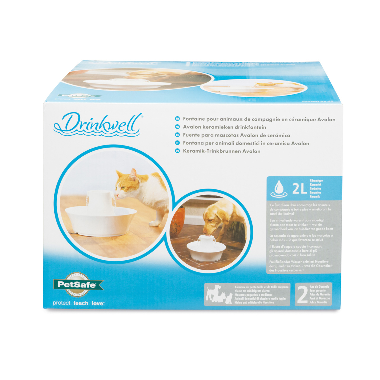 Drinkwell Avalon keramieken drinkfontein (2 l), foto 3 van 5
