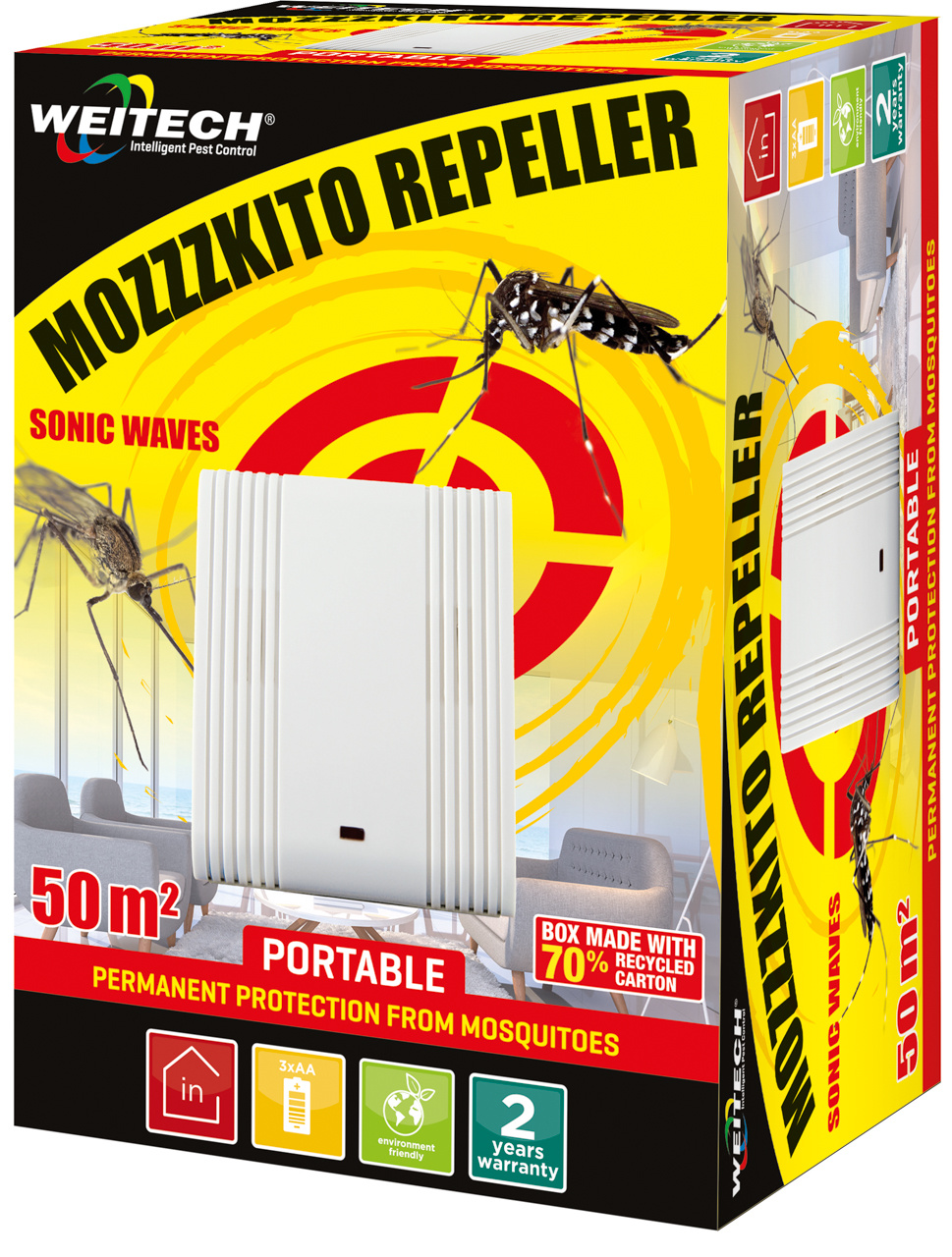 Weitech Mozzzkito Muggenverjager (batterij) 50 m², foto 5 van 6