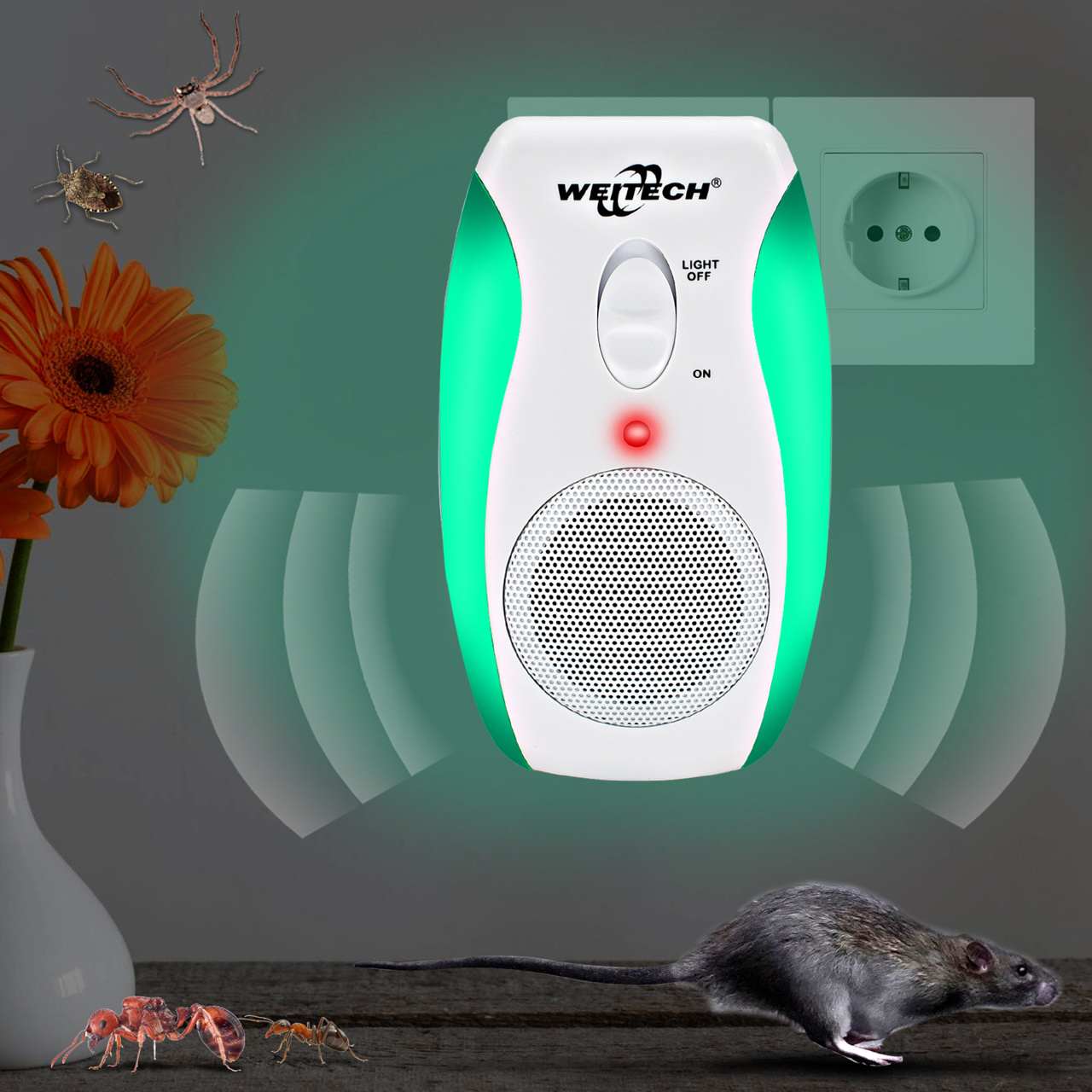 Weitech Verjager van muizen en kruipende insecten (90 m²), foto 5 van 6