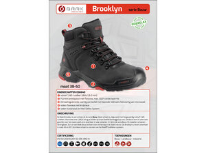 Baak Baak Brooklyn S3 zwart (38 t/m 50)