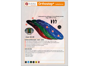 Baak Baak inlegzool Orthostep+ hoog blauw (38 t/m 48)
