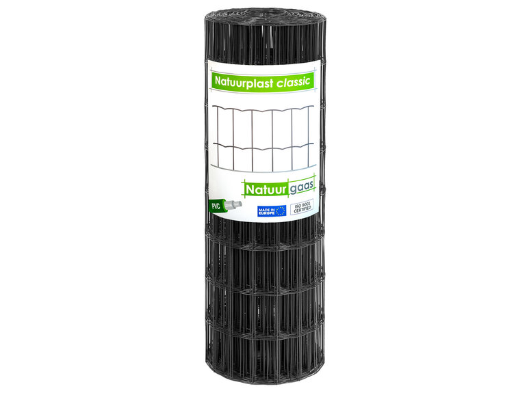Natuurgaas Natuurplast classic zwart 80 t/m 180 cm