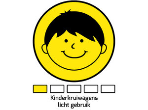 Hummer Kinderkruiwagen 35 L lichtblauw met softwiel