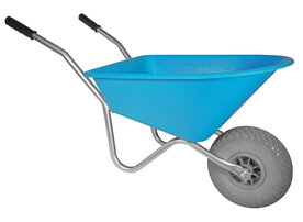 Kinderkruiwagen 35 L lichtblauw met softwiel
