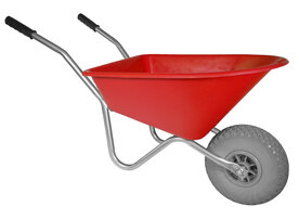Kinderkruiwagen 35 L rood met softwiel