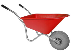 Hummer Kinderkruiwagen 35 L rood met softwiel