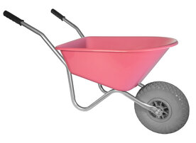 Kinderkruiwagen 35 L roze met softwiel