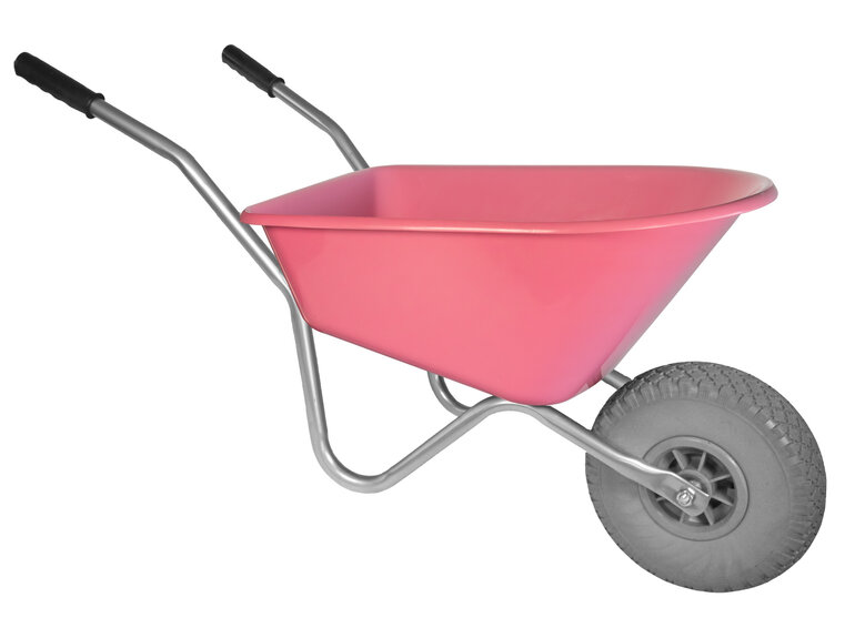 Hummer Kinderkruiwagen 35 L roze met softwiel