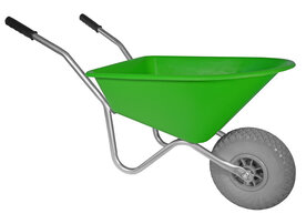 Kinderkruiwagen 35 L limegroen met softwiel