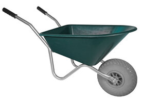Kinderkruiwagen 35 L groen met softwiel
