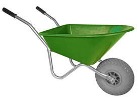 Kinderkruiwagen 35 L groen met softwiel