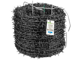 Puntdraad Natuurplast zwart 200 m