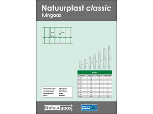 Natuurplast classic groen 60 t/m 200 cm Natuurgaas Natuurplast classic groen 60 t/m 200 cm