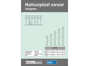 Natuurgaas Natuurplast zwaar antraciet 100 t/m 200 cm