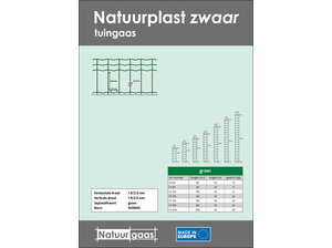 Natuurgaas Natuurplast zwaar groen 60 t/m 200 cm