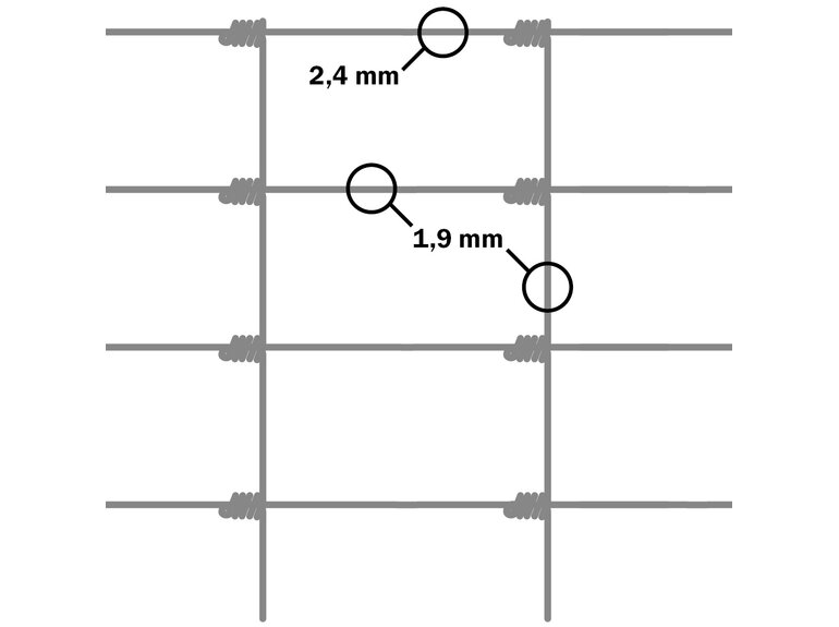 Schapengaas licht Nexum verzinkt (80 t/m 120 cm) Natuurgaas Schapengaas licht Nexum verzinkt (80 t/m 120 cm)