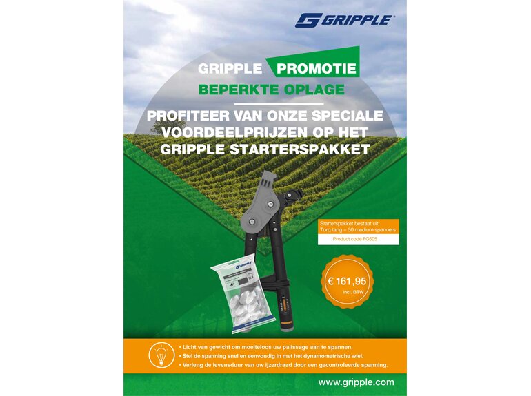 Gripple Torq tang Promo met 50 stuks GP medium (spantang met momentsleutel)