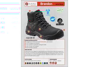 Baak Brandon S7S zwart Putek-textiel WATERRESISTENT (38 t/m 48) Baak Baak Brandon S7S zwart Putek-textiel WATERRESISTENT (38 t/m 48)