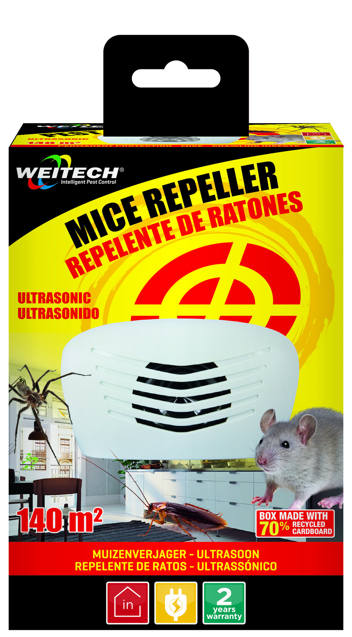 Weitech Verjager van muizen en kruipende insecten (140 m²), foto 3 van 6