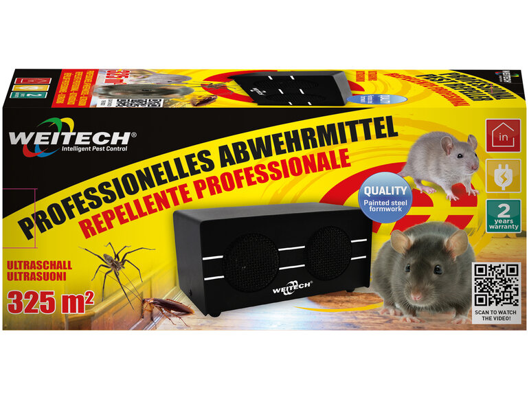 Weitech Verjager van muizen, ratten, vlooien, teken en kruipende insecten (325 m²)