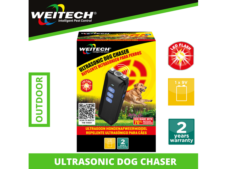 Weitech Ultrasone hondenjager (12 m)