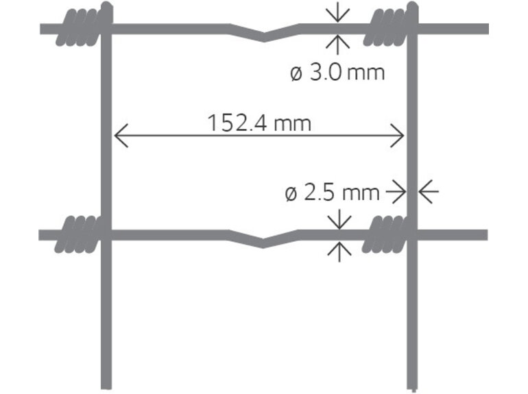 ArcelorMittal Schapengaas medium Ovis Crapo® dubbel verzinkt (80 t/m 120 cm)