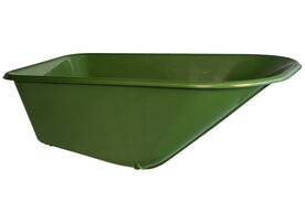 Grasgroene kunststof PP kruiwagenbak 100 L