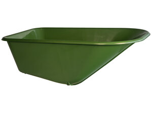 Hummer Grasgroene kunststof PP kruiwagenbak 100 L
