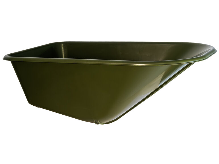 Hummer Olijfgroene kunststof PP kruiwagenbak 100 L