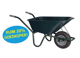 Hummer Klus/tuinkruiwagen Basic gecoat frame 100 L Klus/tuinkruiwagen Basic gecoat frame 100 L