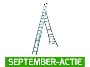 3-delige Reformladder met uitgebogen bomen (8 t/m 12 sporten) GEANODISEERD Maxall 3-delige Reformladder met uitgebogen bomen (8 t/m 12 sporten) GEANODISEERD