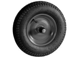Hummer Kruiwagenwiel met luchtband en metalen velg (aslengte 13 cm) KOGELLAGERS Kruiwagenwiel met luchtband en metalen velg (aslengte 13 cm) KOGELLAGERS