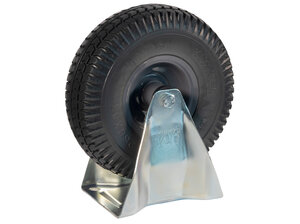 Bokwiel Pro met grijze foamband en metalen velg Hummer Bokwiel Pro met grijze foamband en metalen velg
