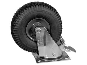 Zwenkwiel Pro met rem, luchtband en metalen velg Hummer Zwenkwiel Pro met rem, luchtband en metalen velg